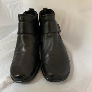 Easy Spirit Soft Black Leather Ankle Boots 11 M